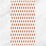 Polka Dots - Burnt Orange on White Canvas 40  x 72 