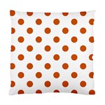 Polka Dots - Burnt Orange on White Standard Cushion Case (One Side)