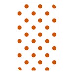 Polka Dots - Burnt Orange on White Memory Card Reader (Rectangular)