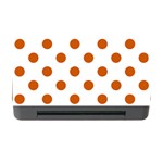 Polka Dots - Burnt Orange on White Memory Card Reader with CF