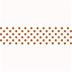 Polka Dots - Burnt Orange on White Medium Bar Mat