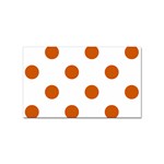 Polka Dots - Burnt Orange on White Sticker Rectangular (10 pack)