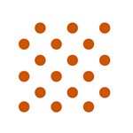 Polka Dots - Burnt Orange on White Greeting Card 5  x 7 