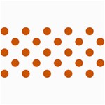 Polka Dots - Burnt Orange on White 4  x 8  Photo Cards