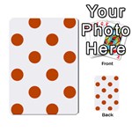 Polka Dots - Burnt Orange on White Multi-purpose Cards (Rectangle)
