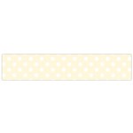 Polka Dots - White on Cornsilk Yellow Flano Scarf (Small)