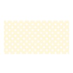Polka Dots - White on Cornsilk Yellow Satin Wrap