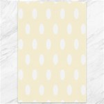 Polka Dots - White on Cornsilk Yellow Canvas 12  x 18 