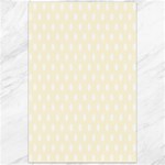 Polka Dots - White on Cornsilk Yellow Canvas 24  x 36 