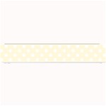 Polka Dots - White on Cornsilk Yellow Small Bar Mat