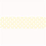Polka Dots - White on Cornsilk Yellow Medium Bar Mat