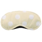 Polka Dots - White on Cornsilk Yellow Sleeping Mask