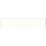 Polka Dots - Cornsilk Yellow on White Flano Scarf (Small)