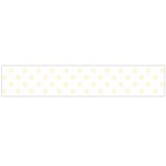 Polka Dots - Cornsilk Yellow on White Flano Scarf (Large)