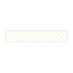 Polka Dots - Cornsilk Yellow on White Flano Scarf (Mini)