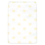 Polka Dots - Cornsilk Yellow on White Removable Flap Cover (S)