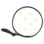 Polka Dots - Cornsilk Yellow on White Classic 20-CD Wallet