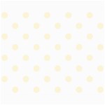 Polka Dots - Cornsilk Yellow on White Collage 8  x 10 