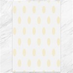 Polka Dots - Cornsilk Yellow on White Canvas 12  x 18 