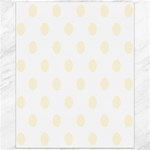 Polka Dots - Cornsilk Yellow on White Canvas 16  x 20 