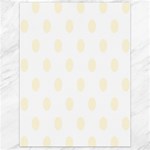 Polka Dots - Cornsilk Yellow on White Canvas 18  x 24 