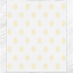 Polka Dots - Cornsilk Yellow on White Canvas 20  x 24 