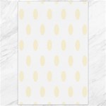Polka Dots - Cornsilk Yellow on White Canvas 20  x 30 