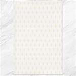 Polka Dots - Cornsilk Yellow on White Canvas 24  x 36 