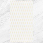 Polka Dots - Cornsilk Yellow on White Canvas 40  x 72 
