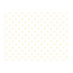 Polka Dots - Cornsilk Yellow on White Double Sided Flano Blanket (Mini)