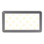 Polka Dots - Cornsilk Yellow on White Memory Card Reader (Mini)