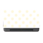 Polka Dots - Cornsilk Yellow on White Memory Card Reader with CF