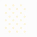 Polka Dots - Cornsilk Yellow on White Small Garden Flag (Two Sides)