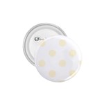 Polka Dots - Cornsilk Yellow on White 1.75  Button