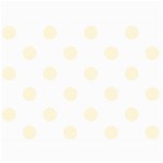 Polka Dots - Cornsilk Yellow on White 5  x 7  Photo Cards