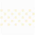 Polka Dots - Cornsilk Yellow on White 4  x 8  Photo Cards