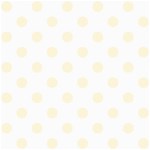 Polka Dots - Cornsilk Yellow on White ScrapBook Page 8  x 8 