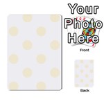 Polka Dots - Cornsilk Yellow on White Multi-purpose Cards (Rectangle)