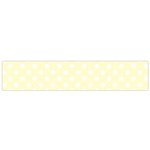 Polka Dots - White on Cream Yellow Flano Scarf (Small)