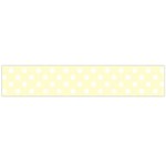 Polka Dots - White on Cream Yellow Flano Scarf (Large)