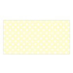 Polka Dots - White on Cream Yellow Satin Shawl