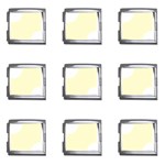 Polka Dots - White on Cream Yellow Mega Link Italian Charm (9 pack)