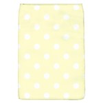 Polka Dots - White on Cream Yellow Removable Flap Cover (L)