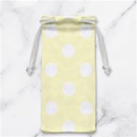 Polka Dots - White on Cream Yellow Jewelry Bag