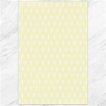 Polka Dots - White on Cream Yellow Canvas 24  x 36 