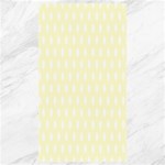 Polka Dots - White on Cream Yellow Canvas 40  x 72 