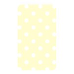 Polka Dots - White on Cream Yellow Memory Card Reader (Rectangular)