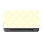 Polka Dots - White on Cream Yellow Memory Card Reader with CF