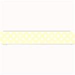 Polka Dots - White on Cream Yellow Small Bar Mat