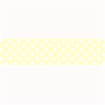 Polka Dots - White on Cream Yellow Medium Bar Mat